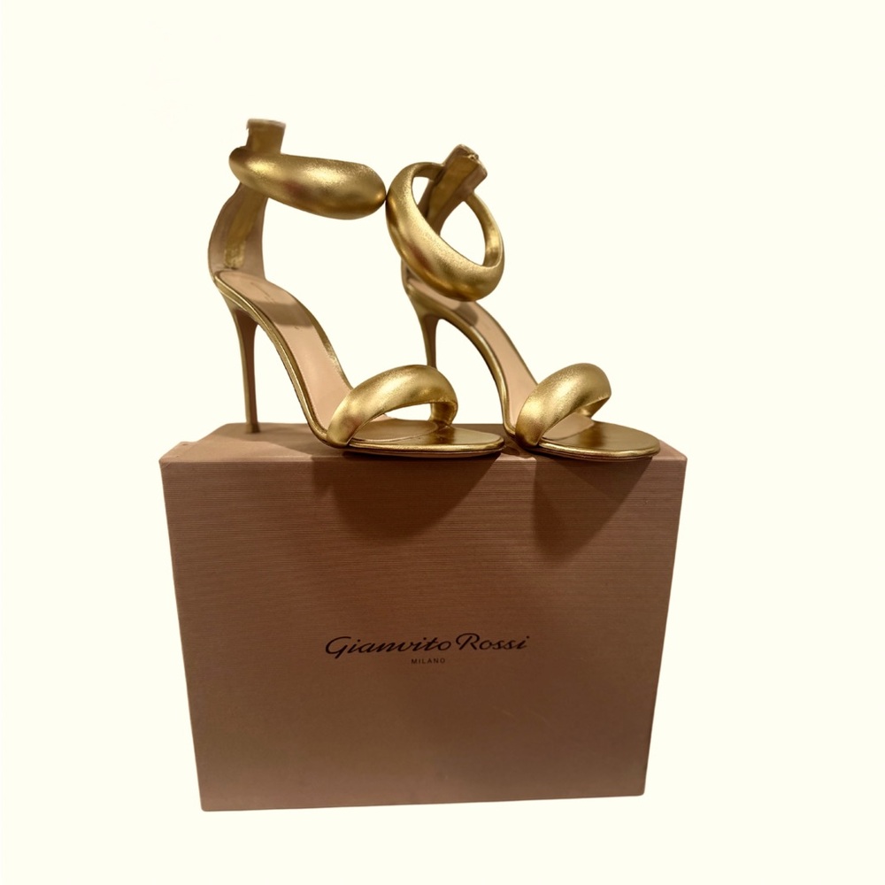 Gianvito Rossi Bijoux gold size 8